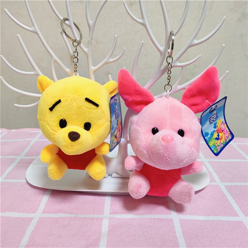 10cm Anime Winnie The Pooh Figure Plush Toy Doll Pooh Bear Tigger Piglet Eeyore Stitch Plush 4 - Winnie The Pooh Plush