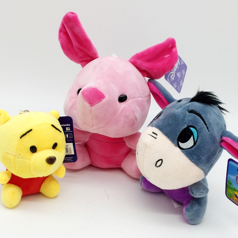 12 20cm Winnie the Pooh Bear Tiger Pig Anime Cute Cartoon Plush Dolls Toys Keychain Pendant 1 - Winnie The Pooh Plush