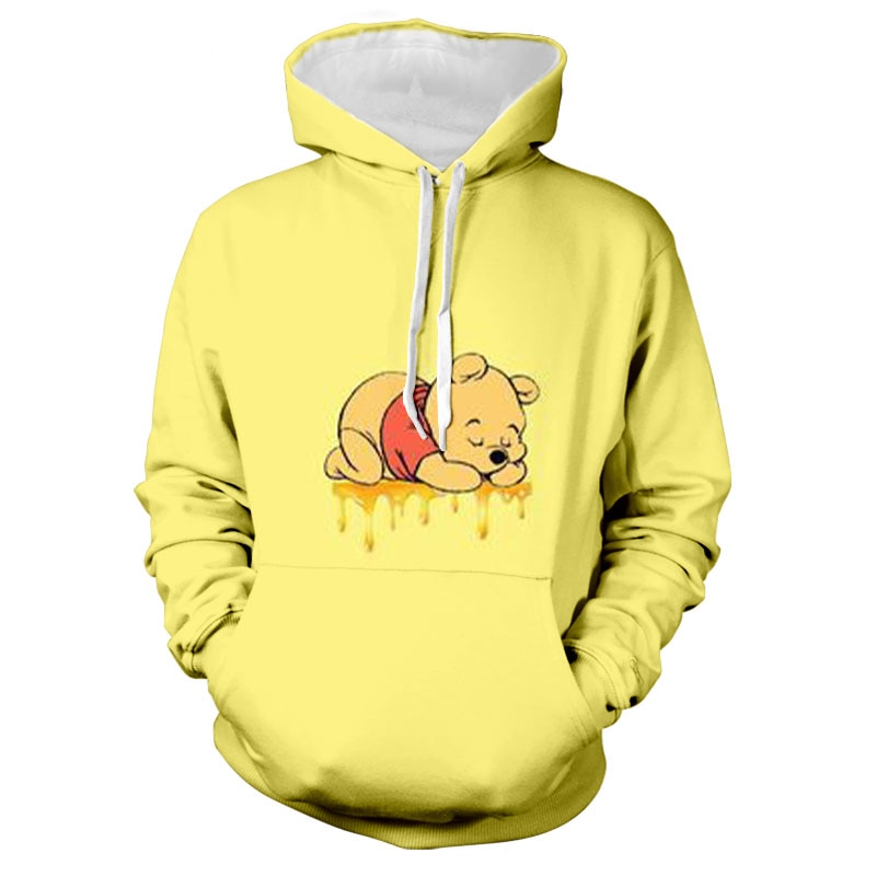 2022Disney Stitch and Winnie the Pooh Collection Anime Hoodie Fashion Men s Sweatshirt 3D Printing Fall - Winnie The Pooh Plush