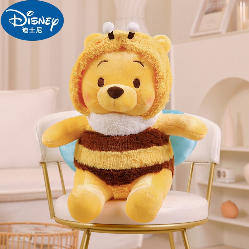 25 35 50cm Cartoon Disney Bee Winnie The Pooh Plush Toy Pillow Kawaii Anime Bear Stuffed 1 - Winnie The Pooh Plush