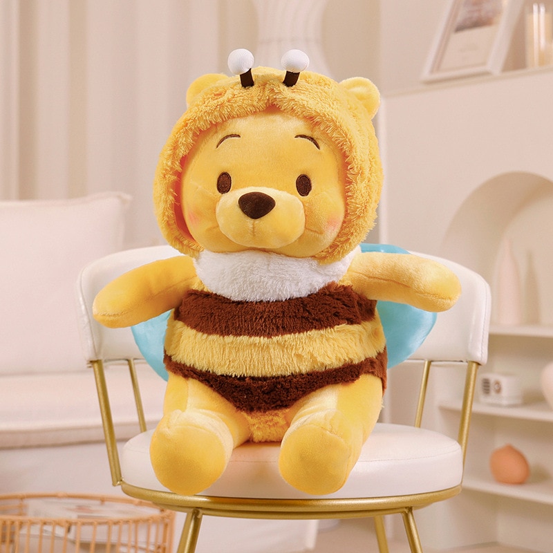 25 35 50cm Cartoon Disney Bee Winnie The Pooh Plush Toy Pillow Kawaii Anime Bear Stuffed 3 - Winnie The Pooh Plush