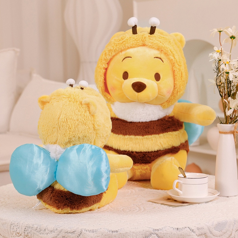 25 35 50cm Cartoon Disney Bee Winnie The Pooh Plush Toy Pillow Kawaii Anime Bear Stuffed 4 - Winnie The Pooh Plush