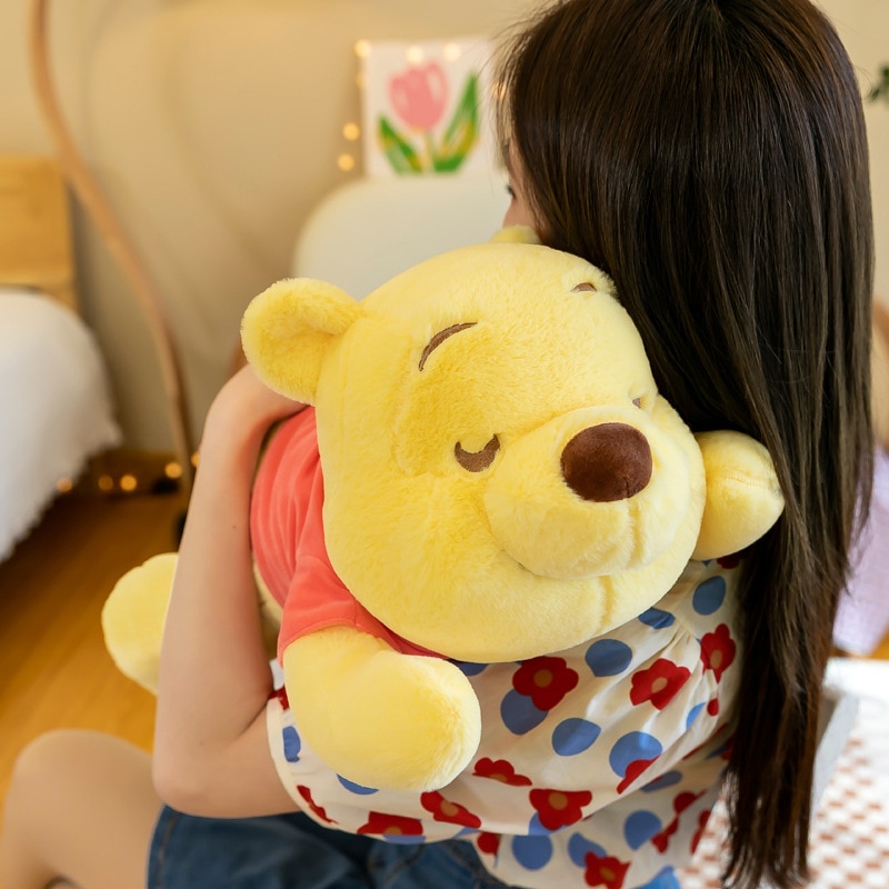 35 70cm Disney Winnie The Pooh Plush Toy Crouching Style Cute Anime Plushie Pooh Bear Doll 4 - Winnie The Pooh Plush