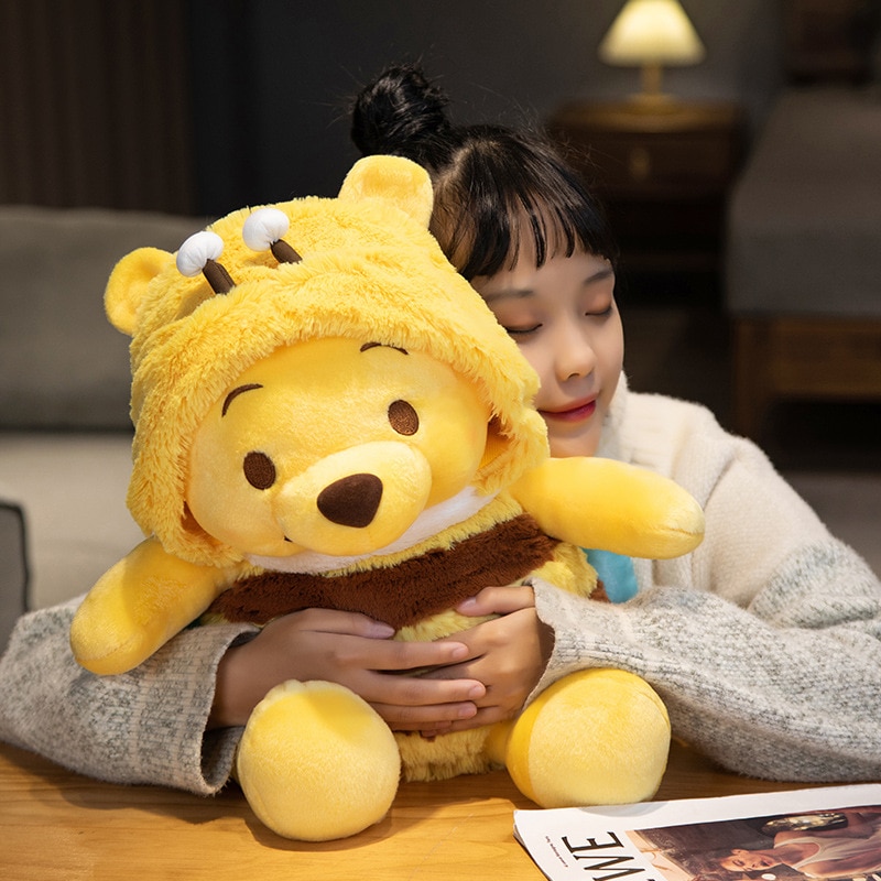 50cm Genuine Disney Bee Winnie The Pooh Plush Toys Pillow Kawaii Anime Bear Stuffed Doll Toys 3 - Winnie The Pooh Plush