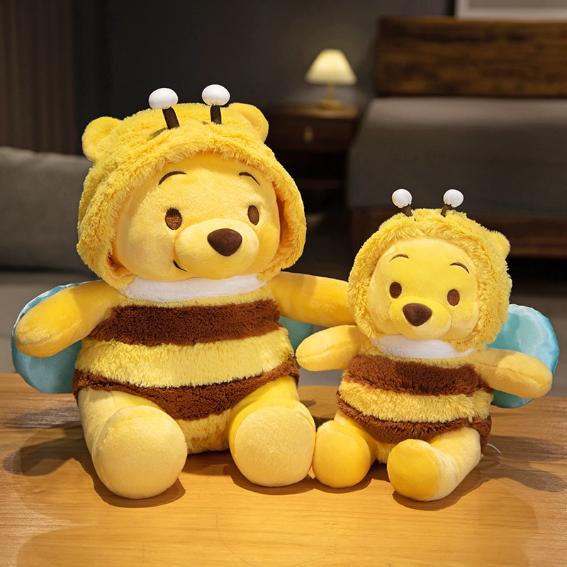 50cm Genuine Disney Bee Winnie The Pooh Plush Toys Pillow Kawaii Anime Bear Stuffed Doll Toys - Winnie The Pooh Plush