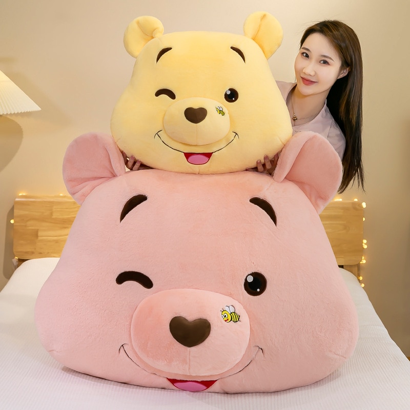 55cm Disney Anime Winnie The Pooh Pillow Cute Cartoon Bear Doll Plush Toy Car Cushion Sleep 5 - Winnie The Pooh Plush