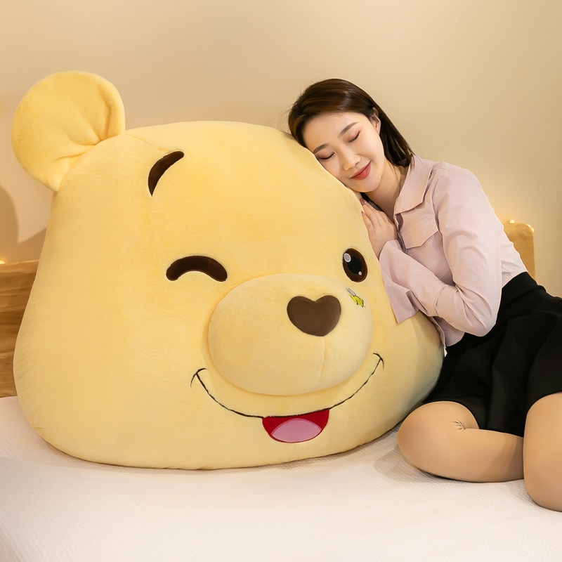 55cm Disney Anime Winnie The Pooh Pillow Cute Cartoon Bear Doll Plush Toy Car Cushion Sleep - Winnie The Pooh Plush