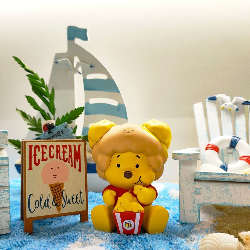 6pcs set Winnie The Pooh Mini Anime Figure Delicacy Series 2 Cute Disney Figurine Room Decor 3 - Winnie The Pooh Plush