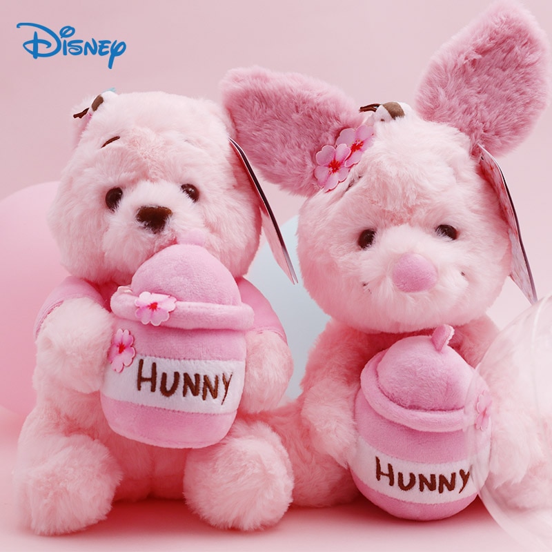 Cute Pink Piglet Winnie The Pooh Bear Plush Disney Toys For Girls Kawaii Doll Anime Stuffed - Winnie The Pooh Plush