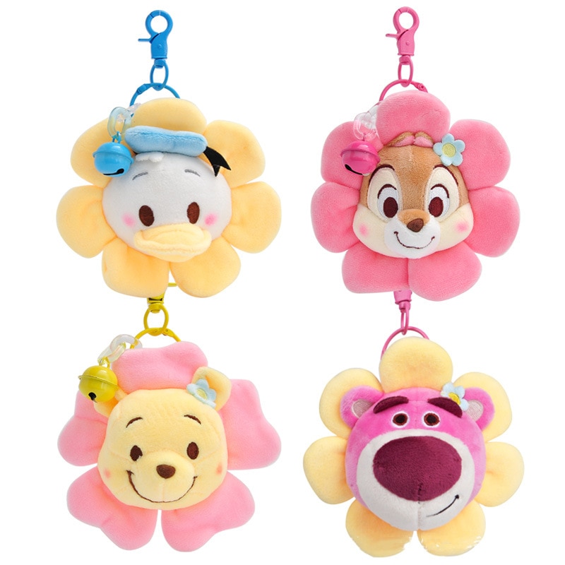 Cute strawberry Bear Winnie the Pooh Plush Toys Small Pendant Key Chains Stuffed Animals School Bag 1 - Winnie The Pooh Plush