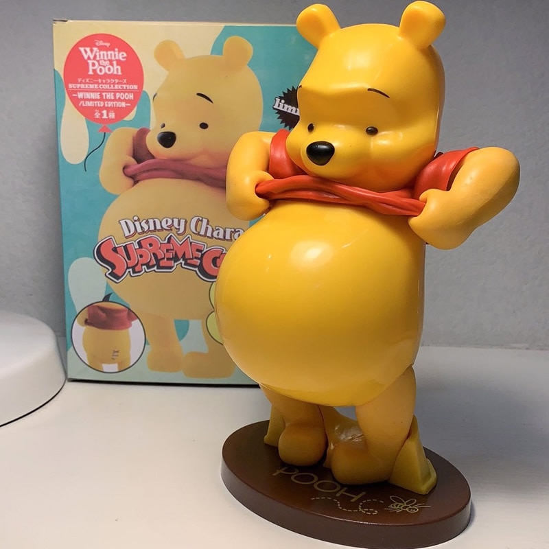 Disney 20cm Winnie The Pooh Bear Figure PVC Toys Model Doll Figurine Desktop Decoration Model - Winnie The Pooh Plush