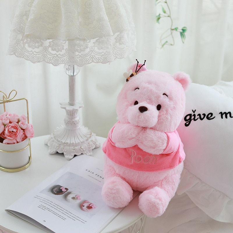 Disney 28 48 Cm Pink Winnie The Pooh Plush Toy Cute Soft Mini Bear Plush Doll 4 - Winnie The Pooh Plush