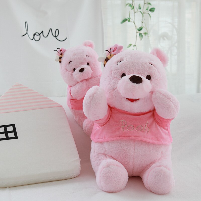 Disney 28 48 Cm Pink Winnie The Pooh Plush Toy Cute Soft Mini Bear Plush Doll - Winnie The Pooh Plush