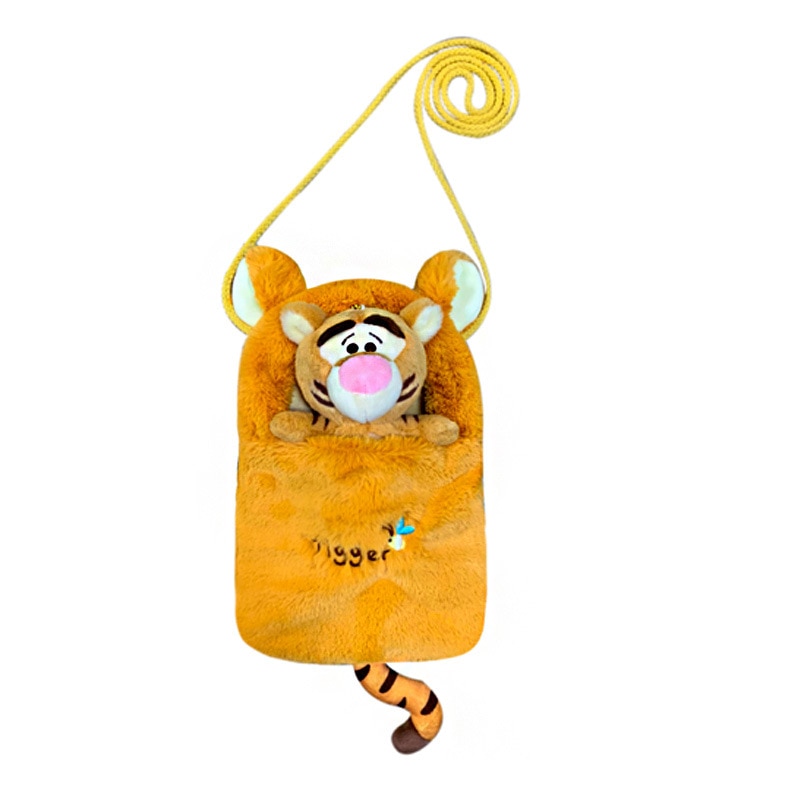 Disney Cartoon Anime Tigger Pooh Bear Plush Toy Bag Cute Soft Stuffed Kawaii Plush Doll Messenger 2 - Winnie The Pooh Plush