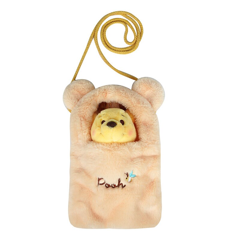 Disney Cartoon Anime Tigger Pooh Bear Plush Toy Bag Cute Soft Stuffed Kawaii Plush Doll Messenger 4 - Winnie The Pooh Plush