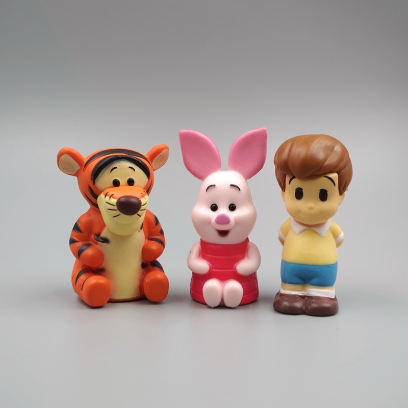 Disney Cartoon Figure Toys Kawaii Winnie The Pooh Piglet Tigger Eeyore Cake Decorations Kids Toys Birthday 2 - Winnie The Pooh Plush