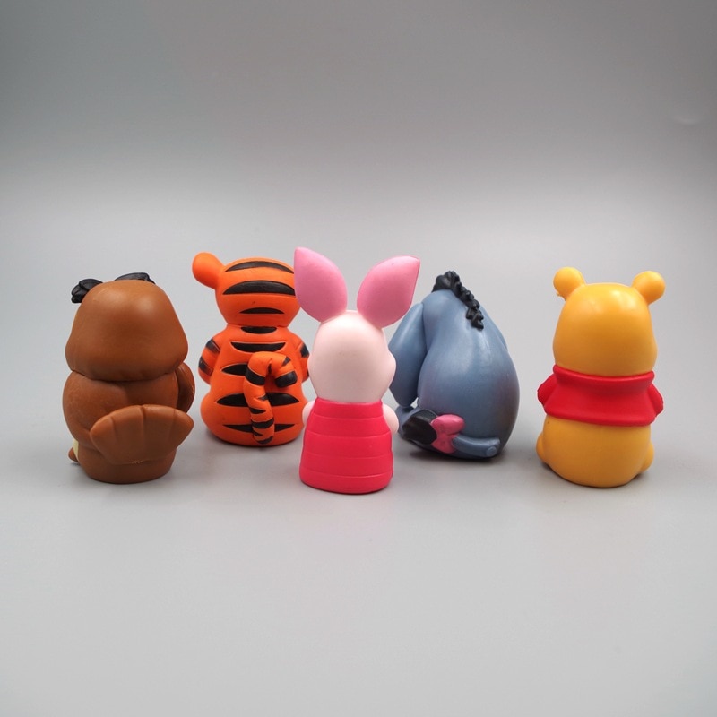 Disney Cartoon Figure Toys Kawaii Winnie The Pooh Piglet Tigger Eeyore Cake Decorations Kids Toys Birthday 3 - Winnie The Pooh Plush