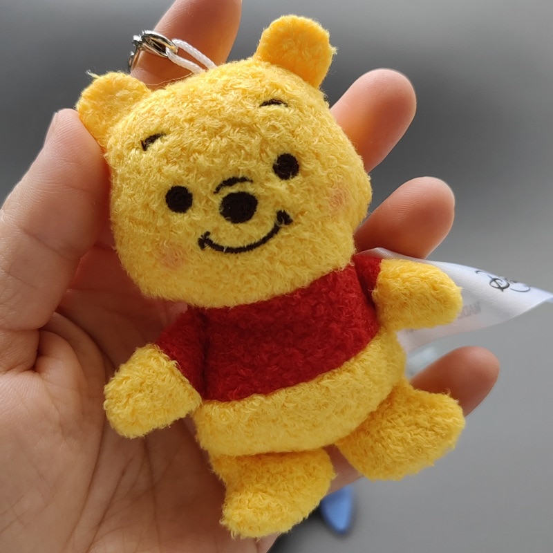 Disney Cartoon Winnie Pooh Eeyore Piglet Lotso Marie Cat Stuffed Plush Toys Dolls Brooch Plush Pendant - Winnie The Pooh Plush