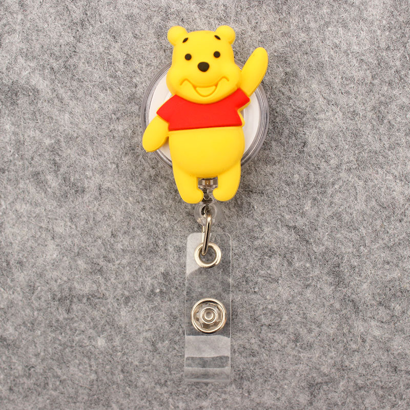 Disney Cartoon Winnie The Pooh Retractable Badge Reel For Nurse Doctor Card Holder Office Hospital Supplies 4 - Winnie The Pooh Plush