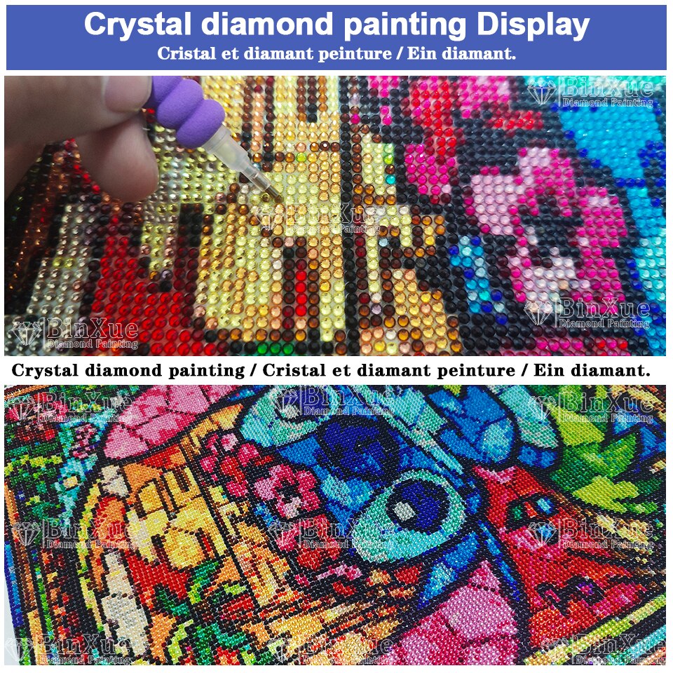Disney Cartoon Winnie the Pooh 100 Crystal Diamond Painting Kit Tigger Rhinestone Cross Stitch Handmade Mosaic 3 - Winnie The Pooh Plush