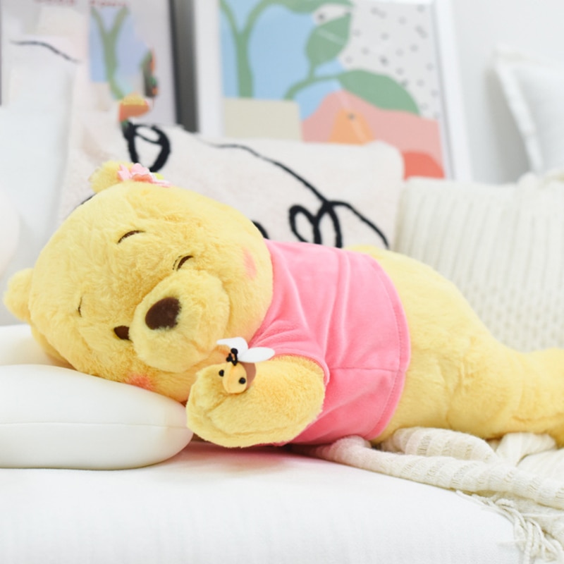 Disney Genuine Winnie The Pooh Plush Toys Pink Bee Cartoon Cute Bear Animals Plushie Kawaii Soft - Winnie The Pooh Plush