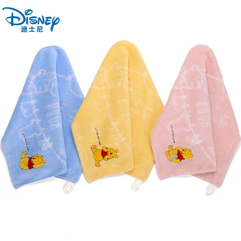 Disney Winnie The Pooh Cotton 100 Handkerchief Hand Towel Square Scarf Cartoon Soft Water Absorbing Boy 1 - Winnie The Pooh Plush
