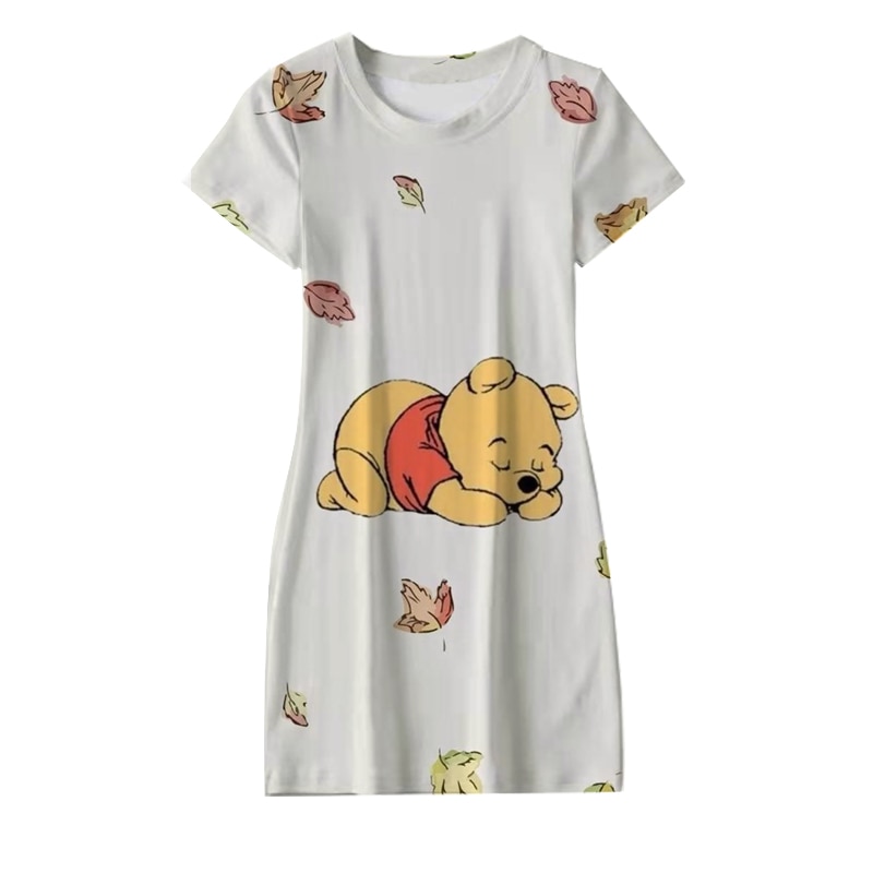 Kawai Disney Series Winnie The Pooh And Piggy 3d Printed Loose Pajamas Summer New Cute Cartoon 5 - Winnie The Pooh Plush