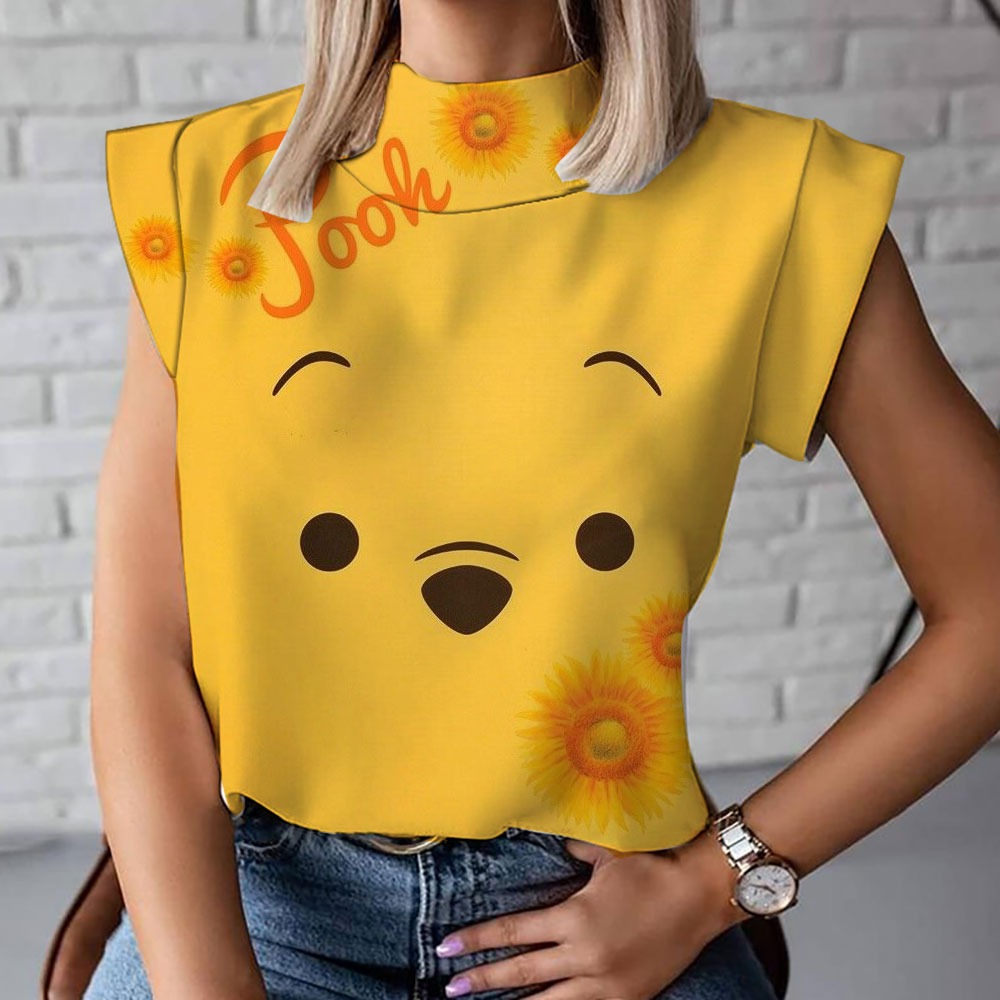 Summer women s new Winnie the Pooh anime fashion all match casual Disney print street short - Winnie The Pooh Plush