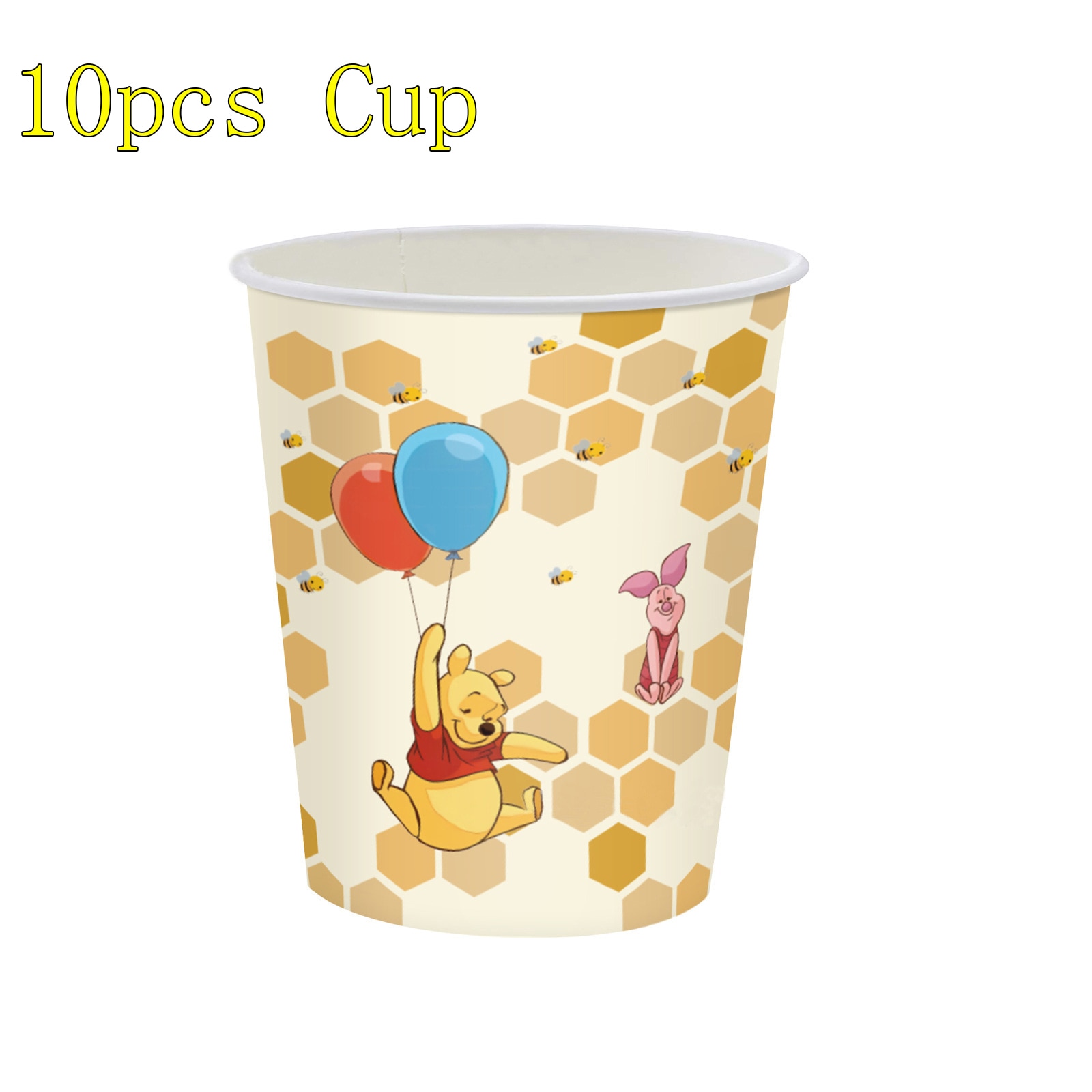 Winnie The Pooh Birthday Party Decorations Serves 10 Guests Plates Napkins Table Cover Balloons Banner For 1 - Winnie The Pooh Plush
